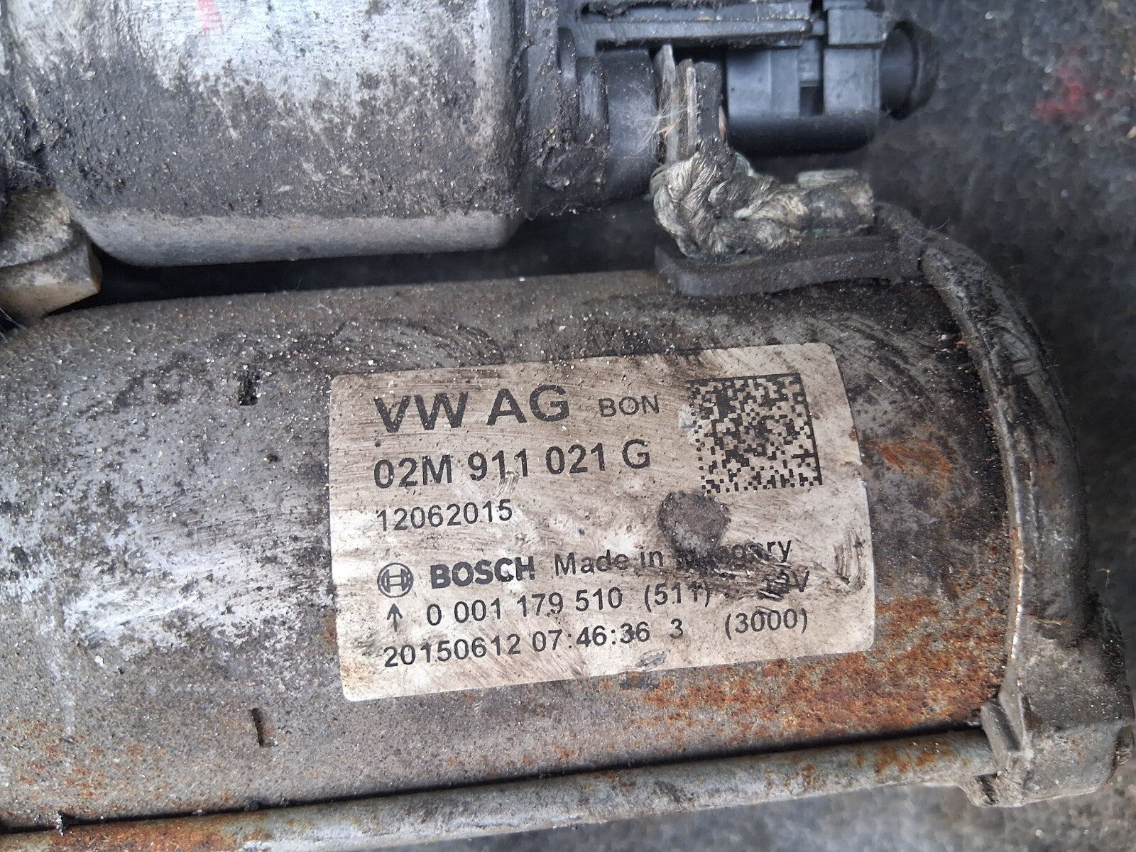 2014 VOLKSWAGEN POLO MK5 1.0 PETROL STARTER MOTOR 02M911021G