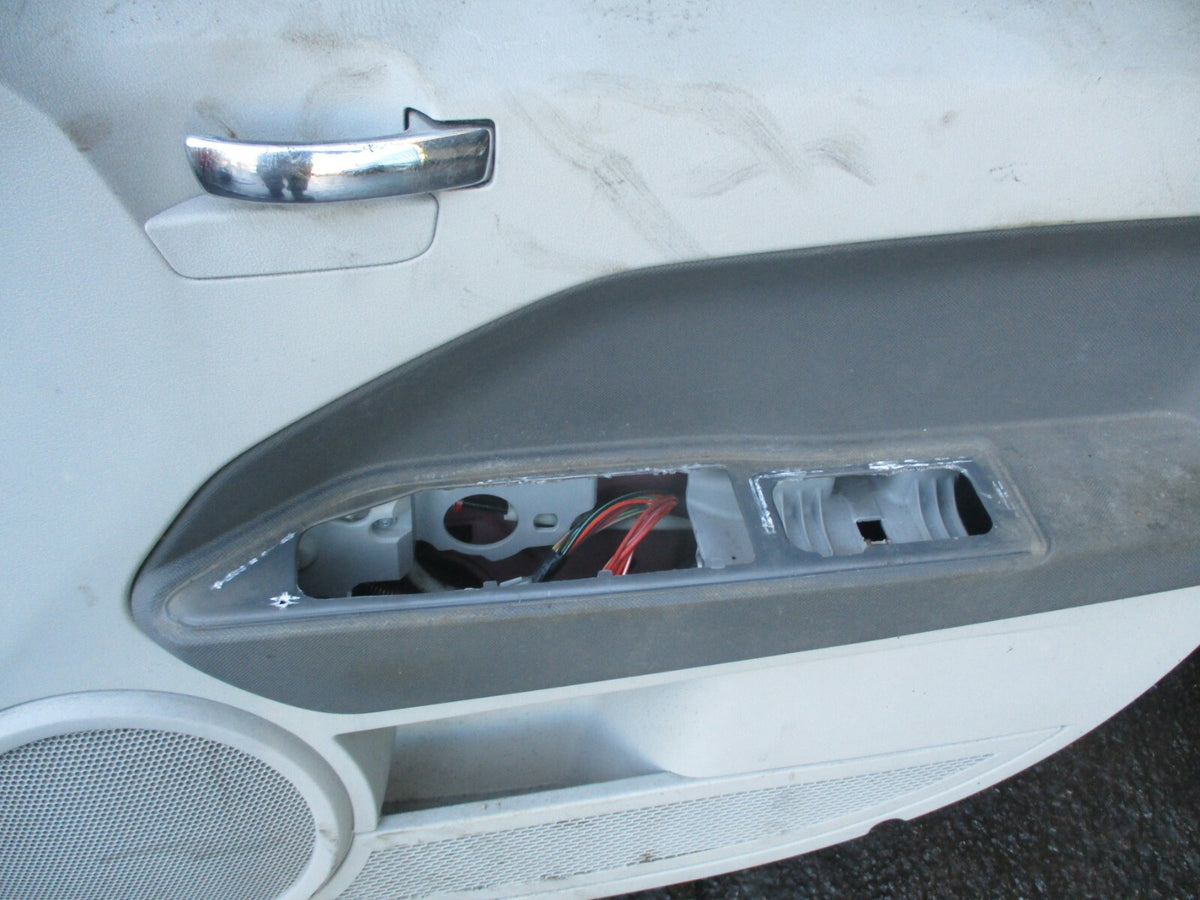 DODGE CALIBER 2008 COMPLETE OSF DRIVER SIDE FRONT DOOR GLASS HANDLE CARD IN RED