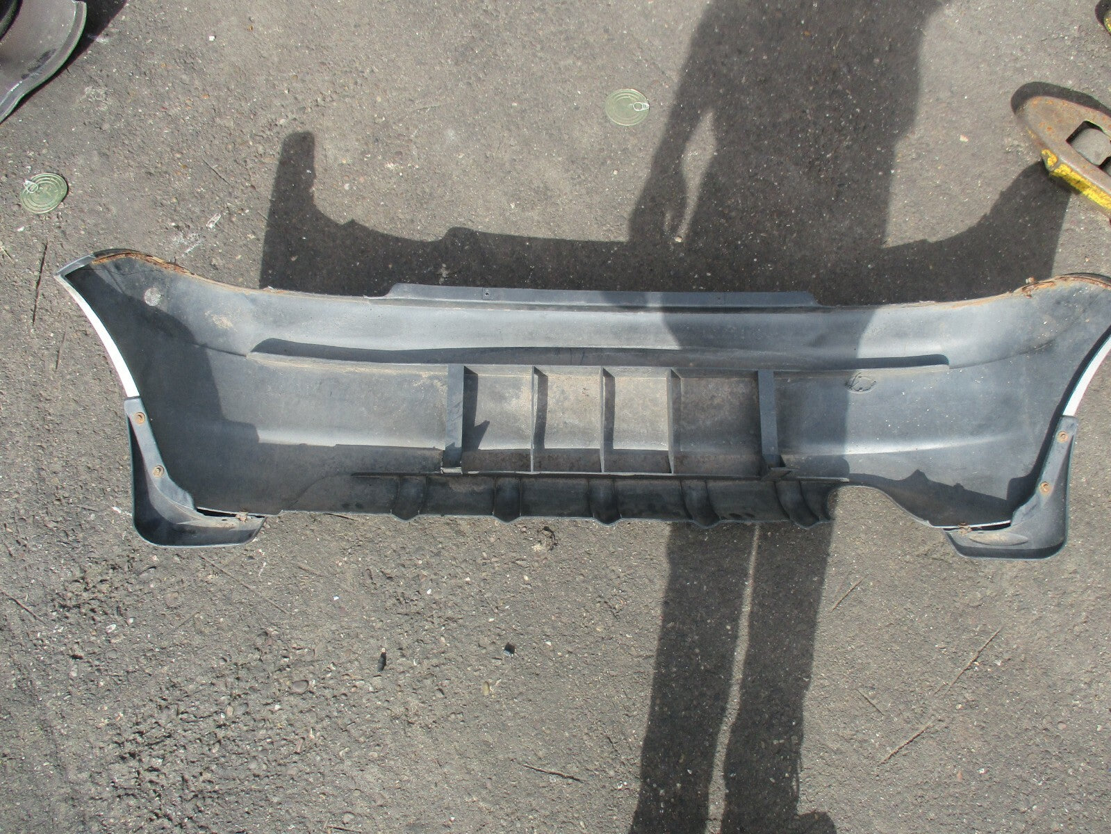 CHEVROLET MATIZ 2003 REAR BUMPER SILVER
