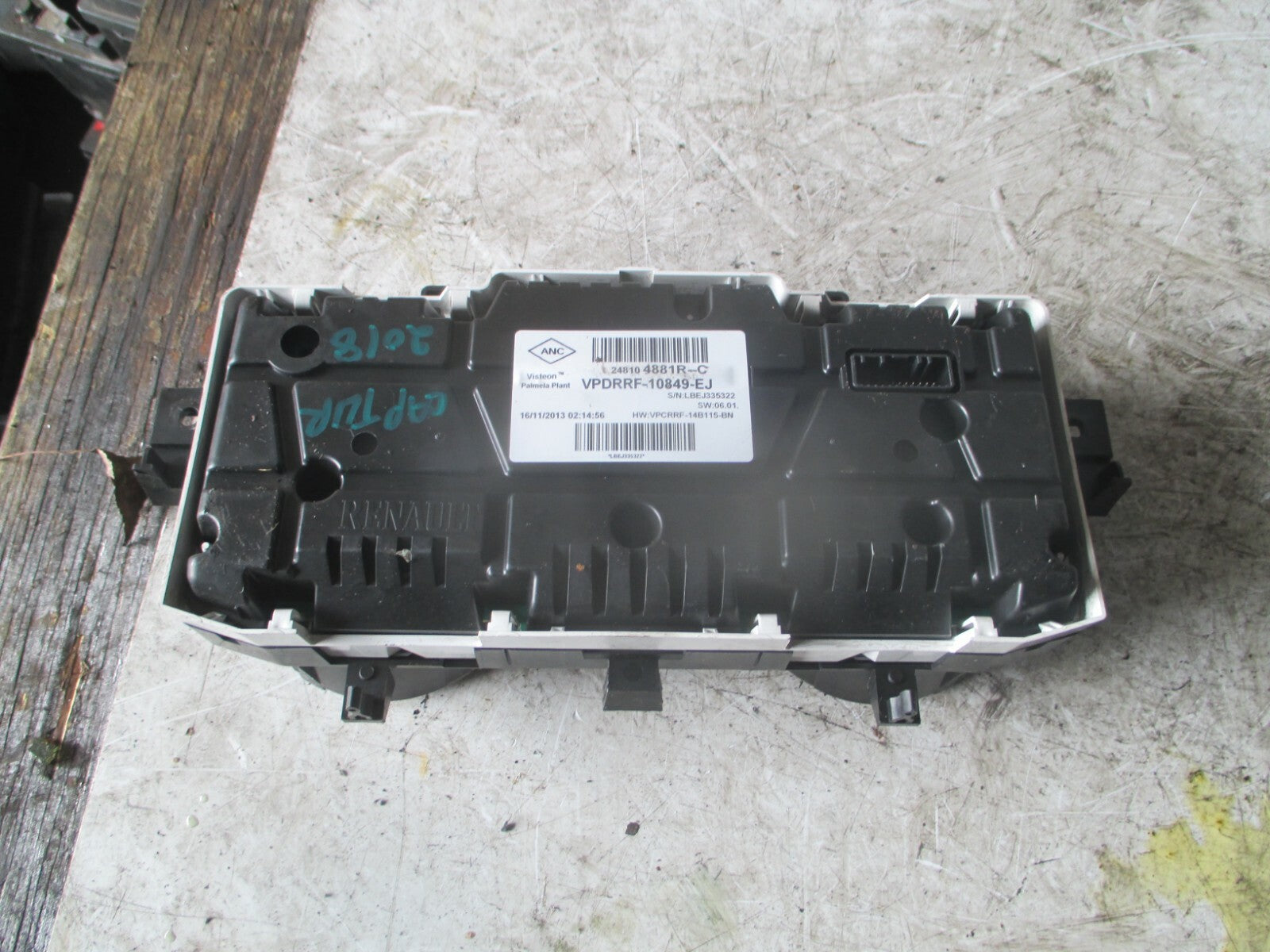 RENAULT CAPTUR 2013 MK1 SPEEDOMETER INSTRUMENT CLUSTER 248104881