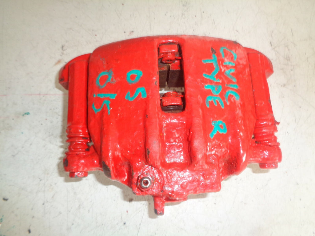 HONDA CIVIC R TYPE 2005 2.0 MANUAL OS DRIVER SIDE BRAKE CALIPER RED