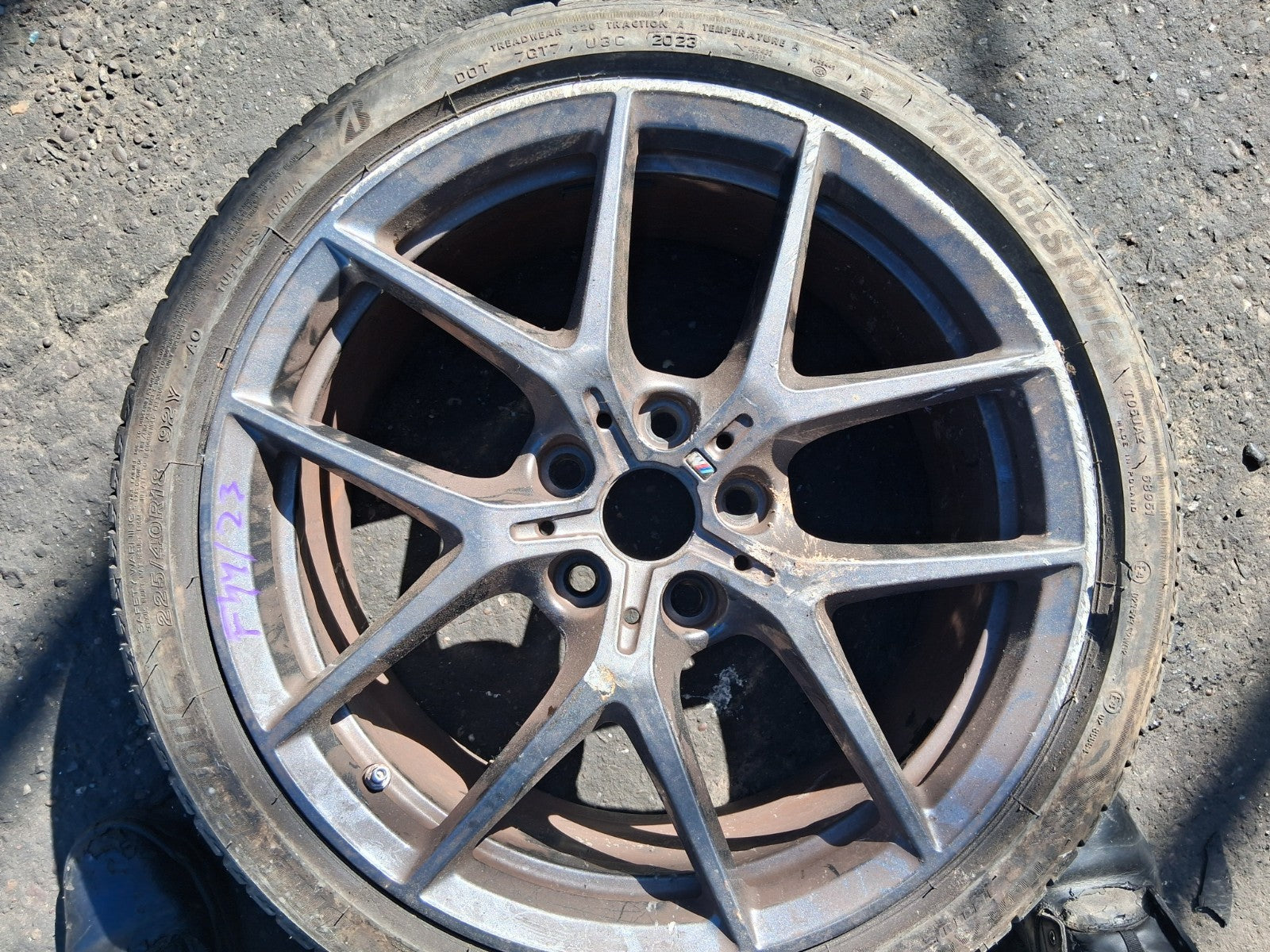 2023 BMW 2 SERIES F44 COUPE M SPORT 18 INCH ALLOY WHEEL WITH TYRE 225/40R18