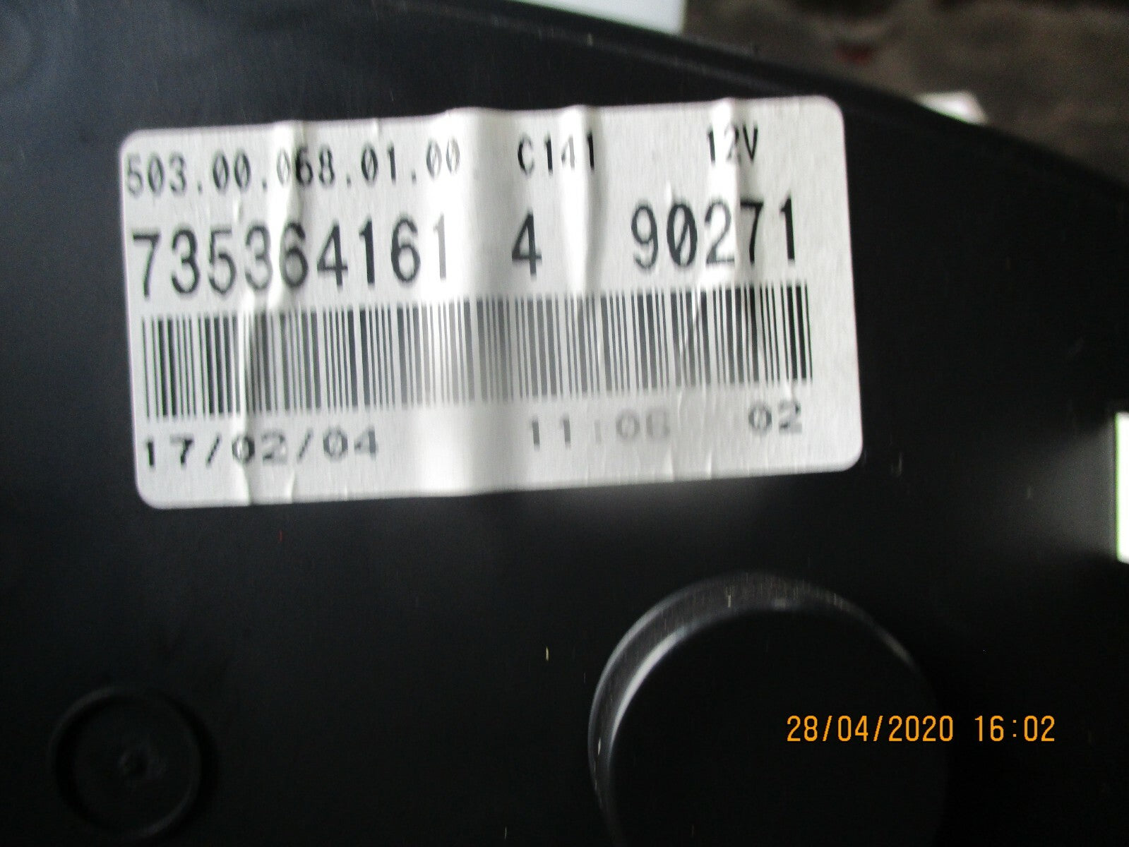 FIAT IDEA 2003 - 2012 1.4 SPEEDO INSTRUMENT CLUSTER CLOCKS 735364161