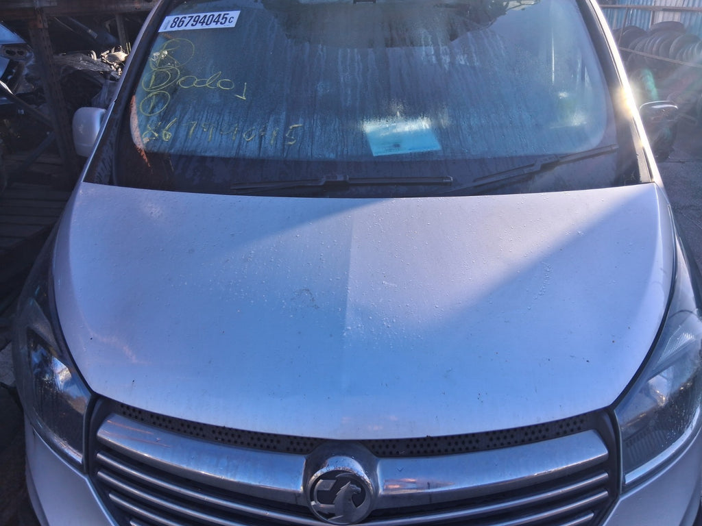 2017 VAUXHALL VIVARO MK2 FRONT BONNET HOOD PANEL PLATINUM SILVER L193