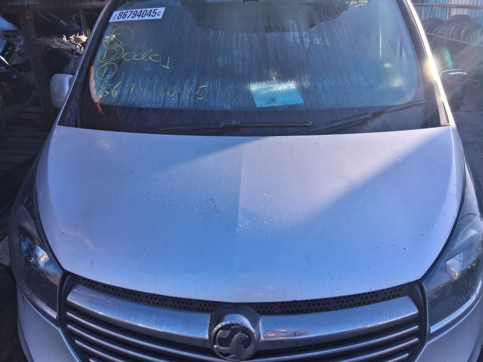2017 VAUXHALL VIVARO MK2 FRONT BONNET HOOD PANEL PLATINUM SILVER L193