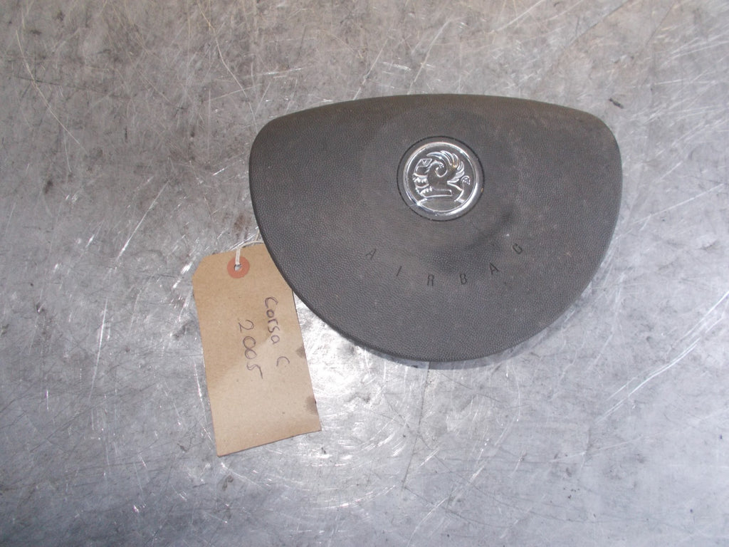 VAUXHALL CORSA C 2005 OS/ DRIVER SIDE STEERING WHEEL AIRBAG 13188241