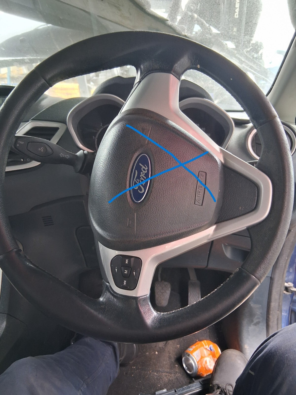 2010 FORD FIESTA MK7 MULTIFUNCTIONAL STEERING WHEEL WITHOUT AIRBAG