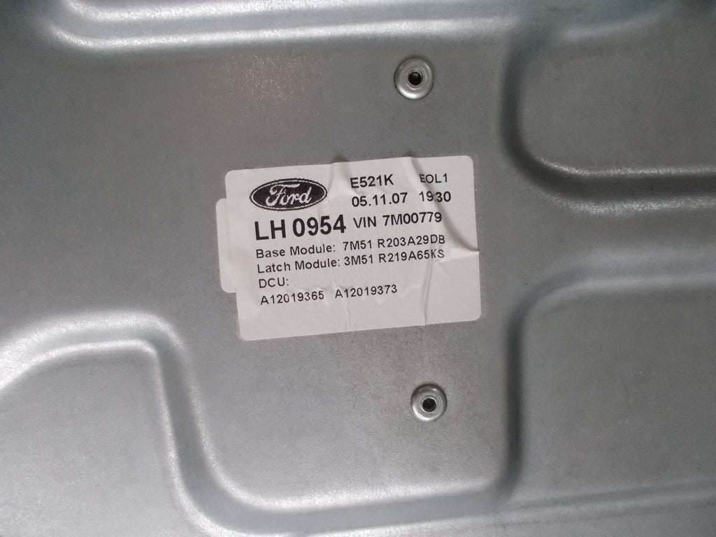 FORD C-MAX FRONT NS/ PASSENGER SIDE WINDOW MOTOR REGULATOR MECH. 7M51R045H17A