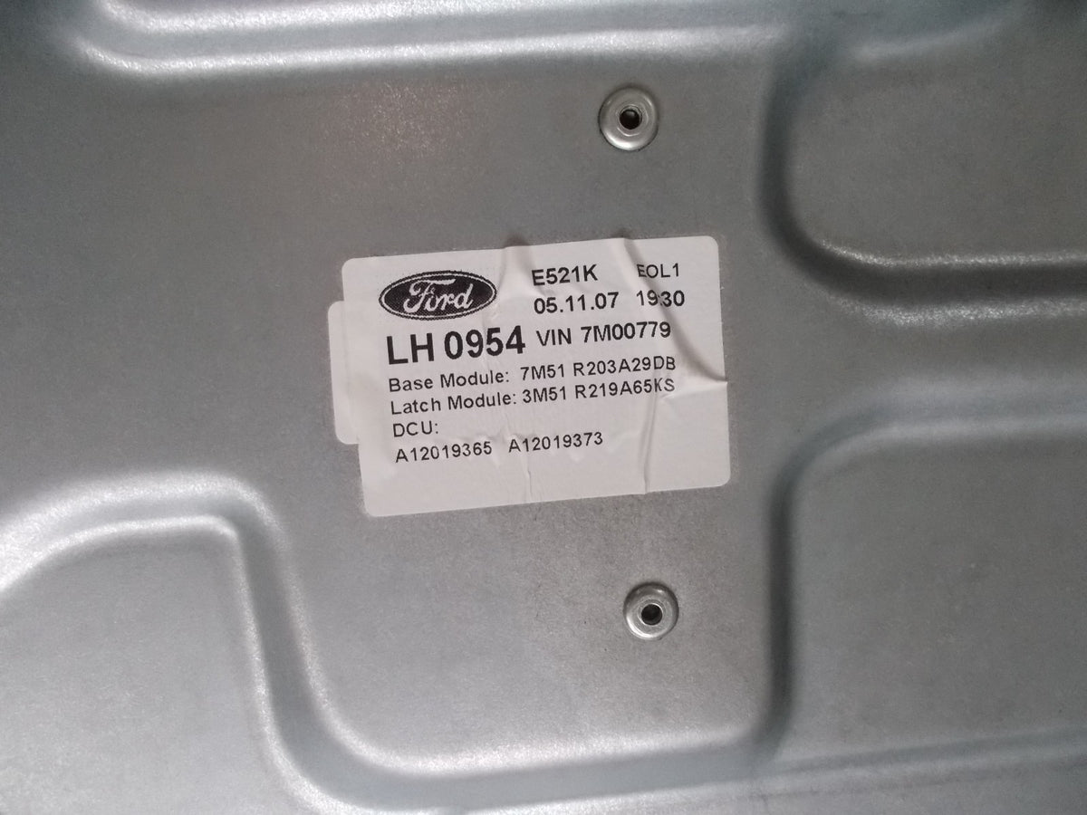 FORD C-MAX FRONT NS/ PASSENGER SIDE WINDOW MOTOR REGULATOR MECH. 7M51R045H17A