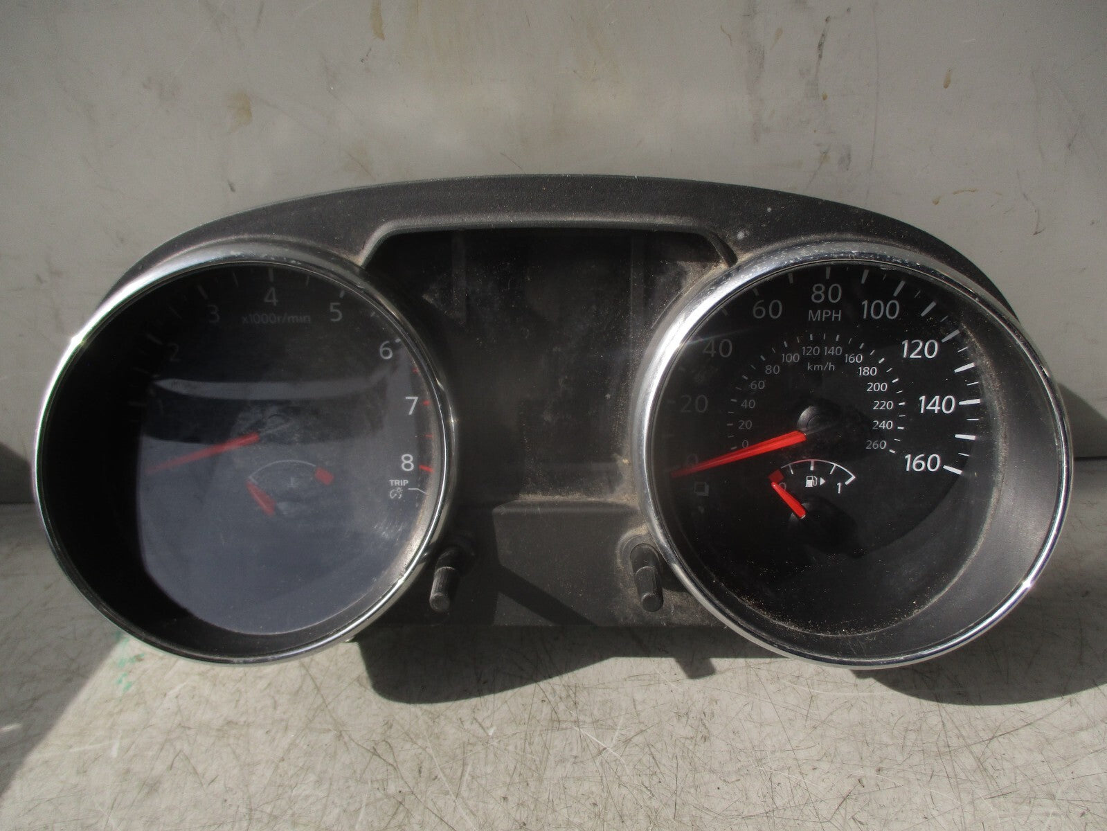 2012 NISSAN QASHQAI J10 SPEEDO SPEEDOMETER INSTRUMENT CLUSTER 24810BR50D