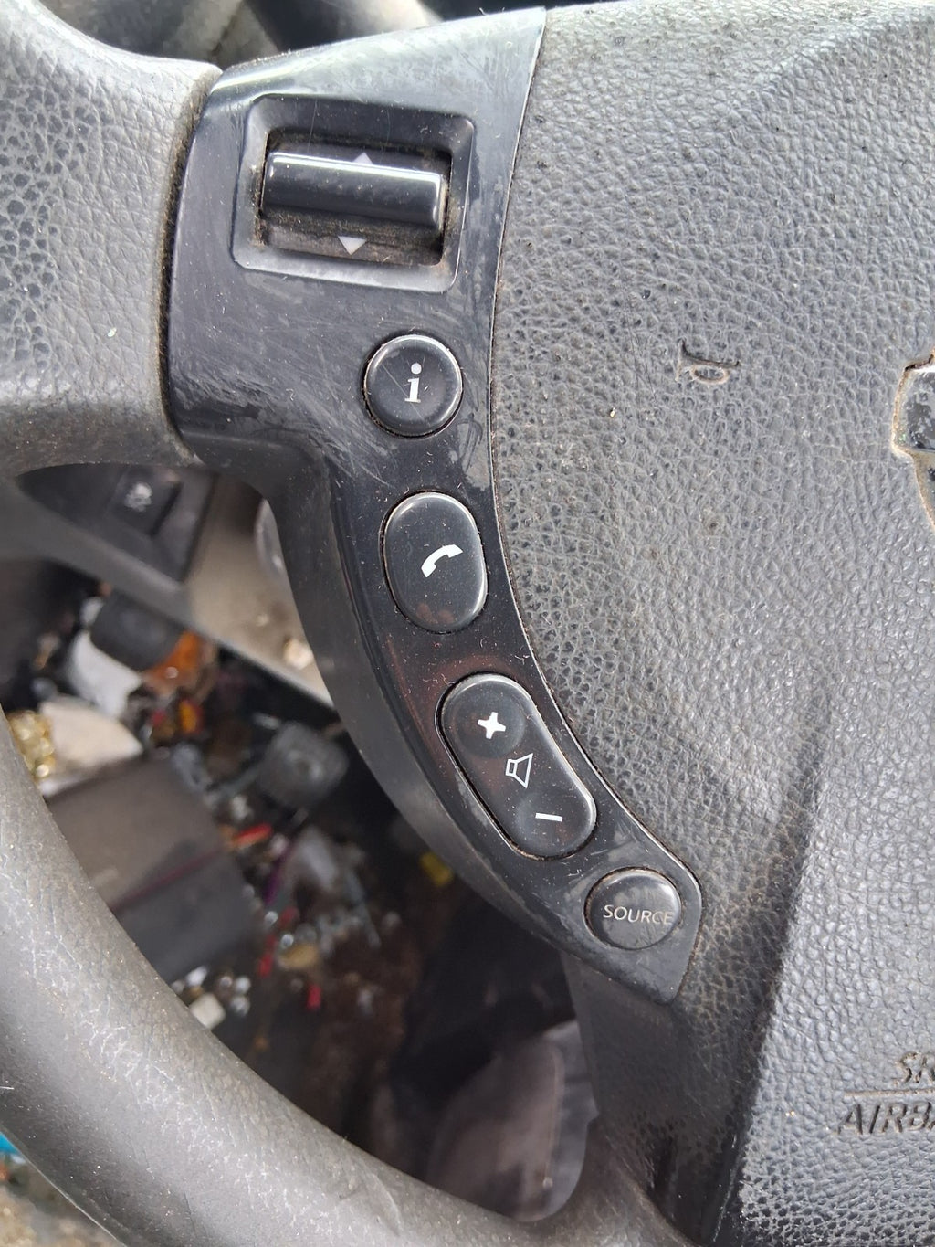 2018 NISSAN NV200 STEERING WHEEL AIRBAG BLACK