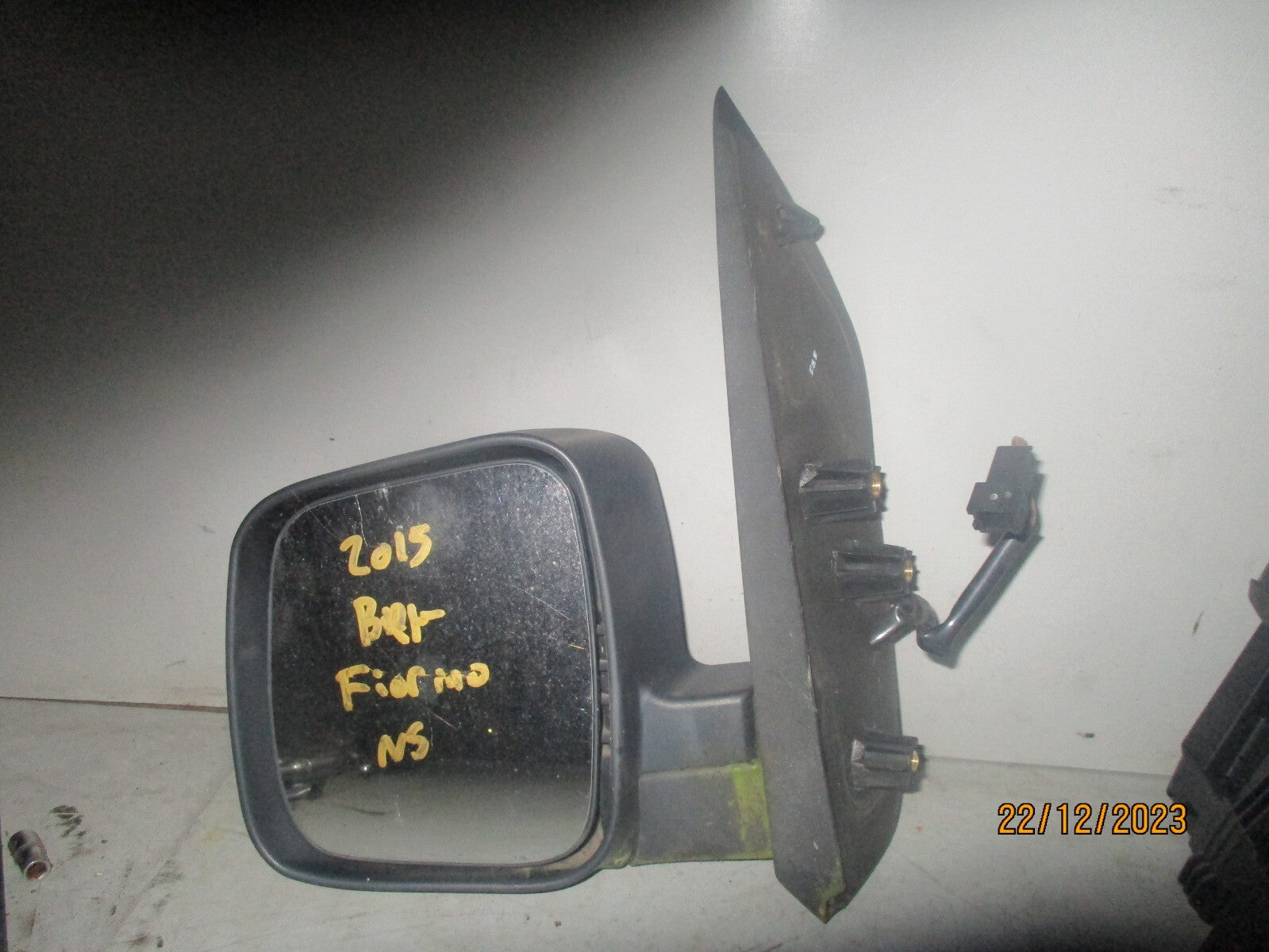 PEUGEOT BIPPER 2015 NSF PASSENGER SIDE FRONT ELECTRIC WING MIRROR BLACK