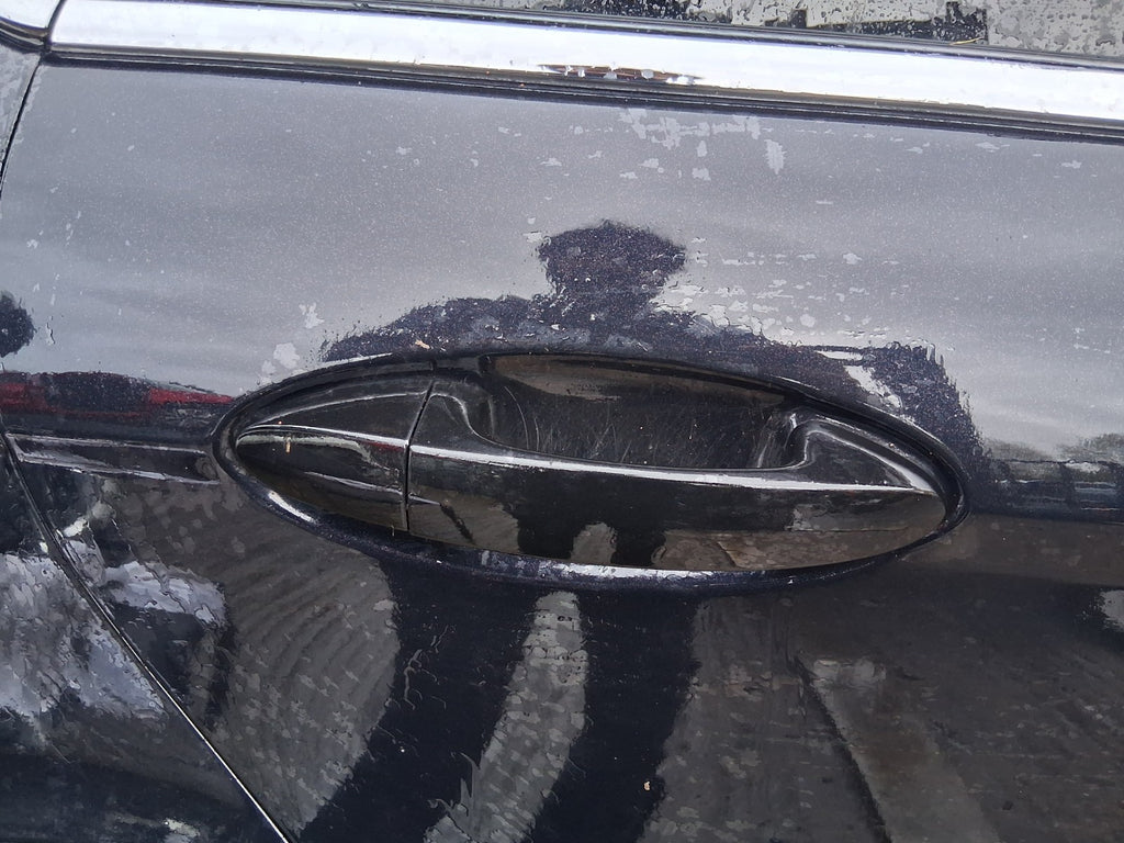 2014 FORD FIESTA MK7 OSR DRIVER SIDE REAR RIGHT COMPLETE DOOR PANTHER BLACK DC