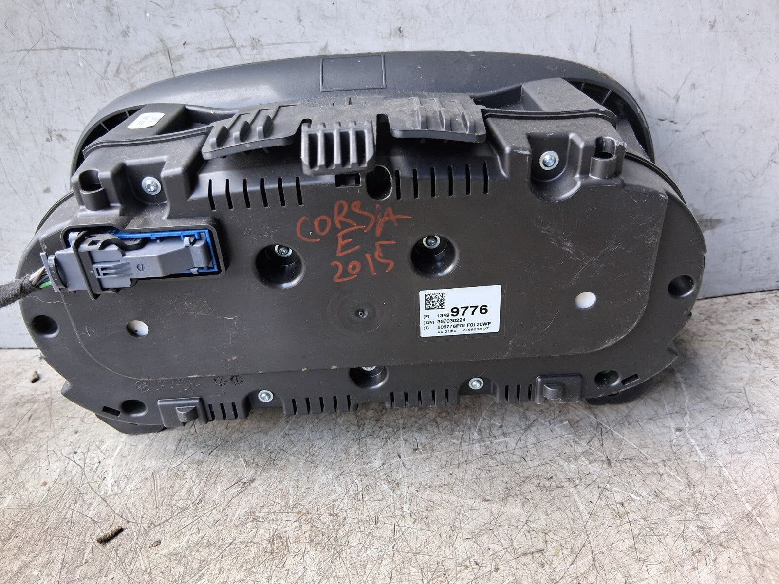 2015 VAUXHALL CORSA E SPEEDO SPEEDOMETER INSTRUMENT CLUSTER 13499776