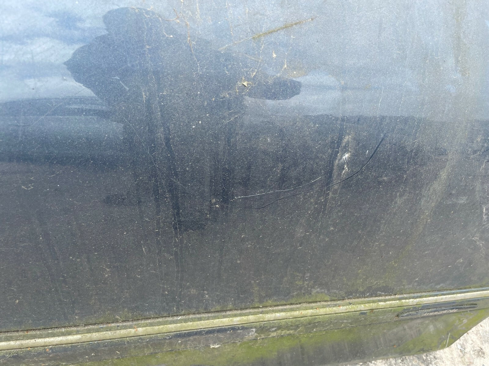 MERCEDES BENZ W209 COMPLETE FRONT DRIVER RIGHT SIDE DOOR BLUE