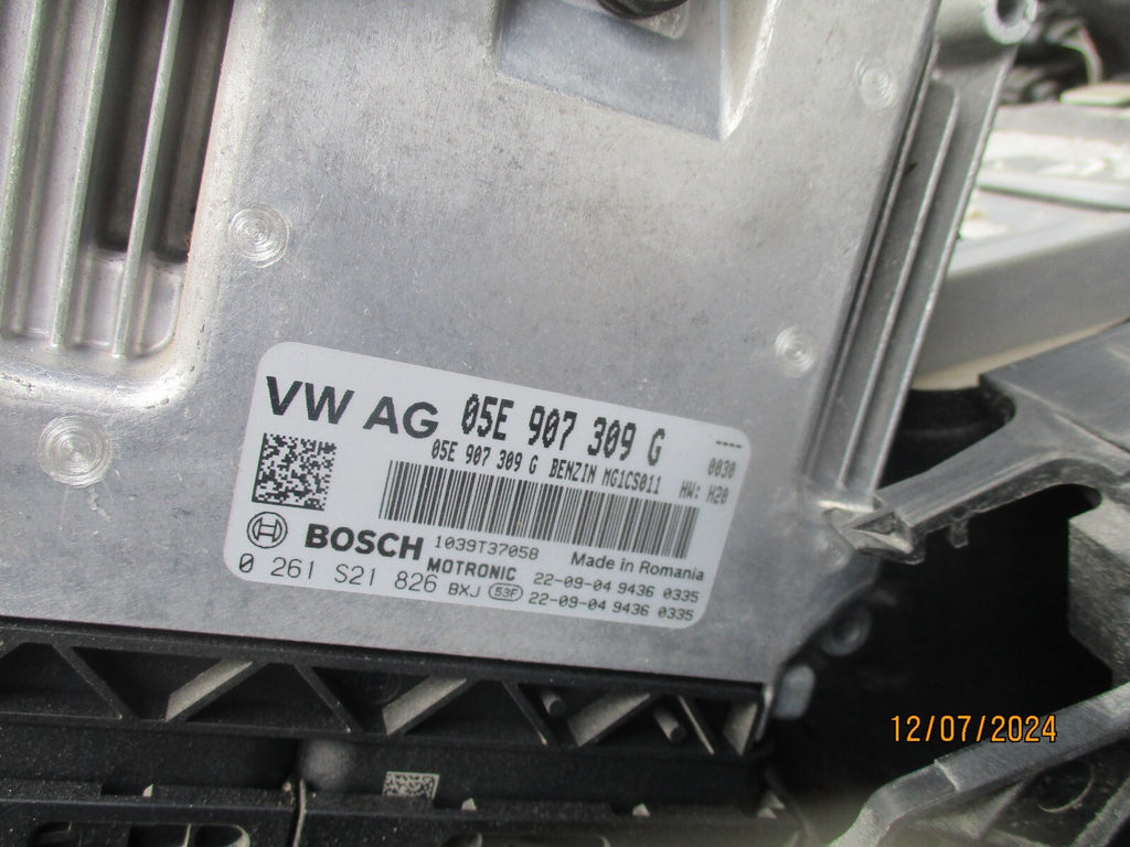 2023 VW VOLKSWAGEN GOLF MK8 1.5 PETROL ECU ENGINE CONTROL MODULE 05E907309G