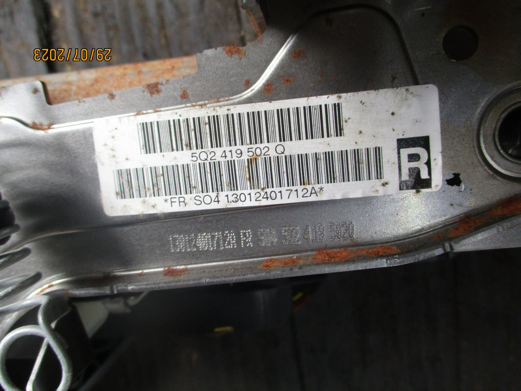 AUDI A3 2013 MANUAL ADJUSTABLE STEERING COLUMN 5Q2419502Q