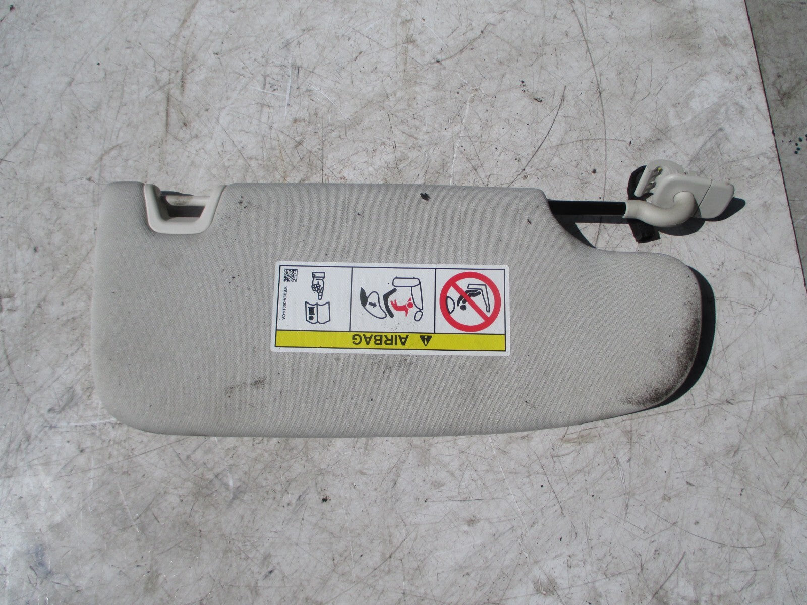 FORD MONDEO MK5 2016 NSF PASSENGER FRONT SUN SHADE VISOR MIRROR LIGHT GREY