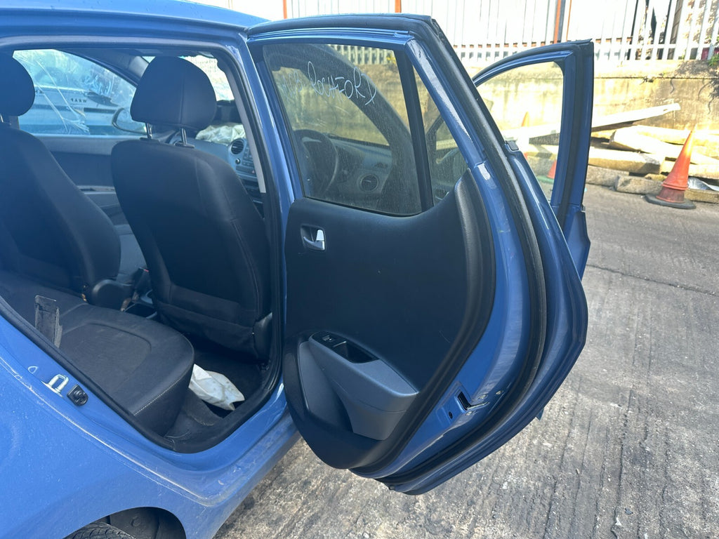 2017 HYUNDAI i10 MK2 OSR DRIVER SIDE REAR DOOR COMPLETE BLUE X3U