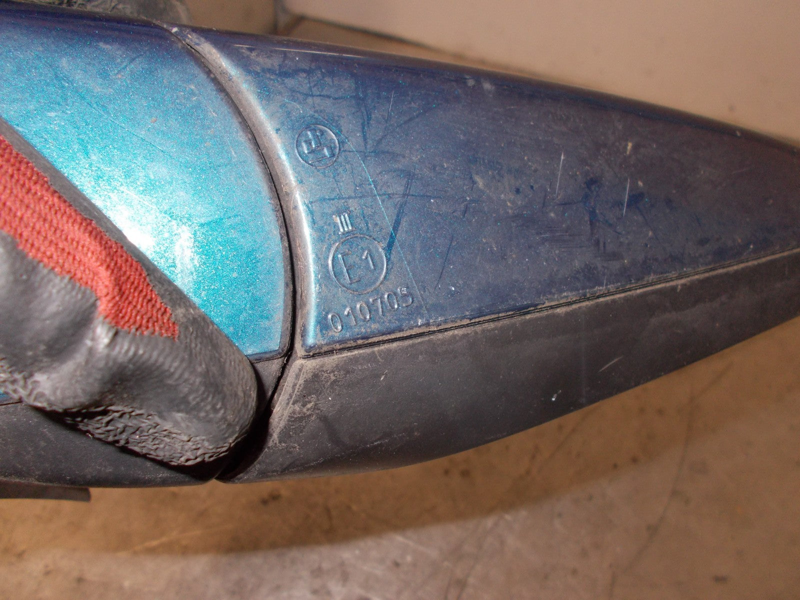 VAUXHALL VECTRA C NS PASSENGER SIDE ELECTRIC DOOR WING MIRROR BLUE