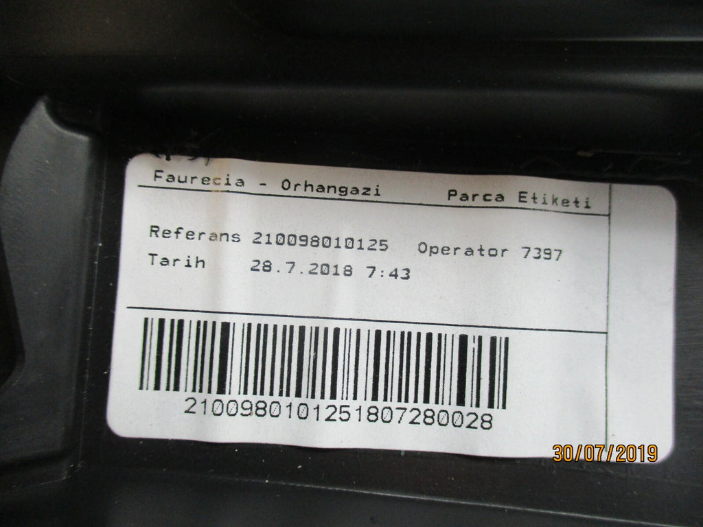 RENAULT CLIO X98 (MK4) 2018 GLOVE BOX 681087136R