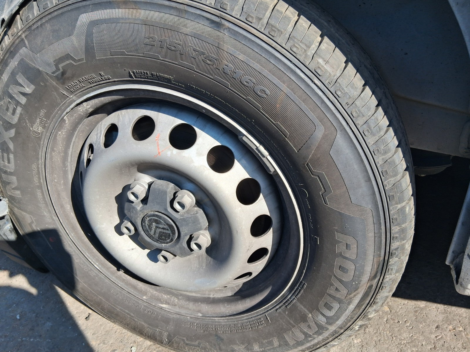 2025 CITROEN RELAY MK3 16 INCH STEEL WHEEL WITH TYRE 215/75R16C REF 1