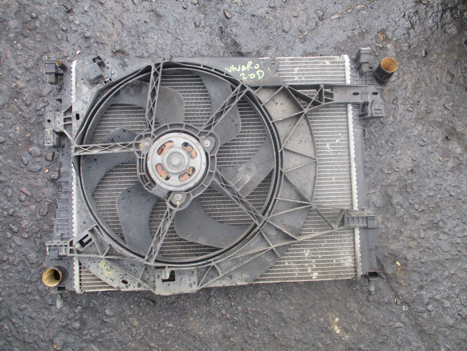 2012 VAUXHALL VIVARO MK1 2.0 DIESEL MANUAL RADIATOR RADPACK