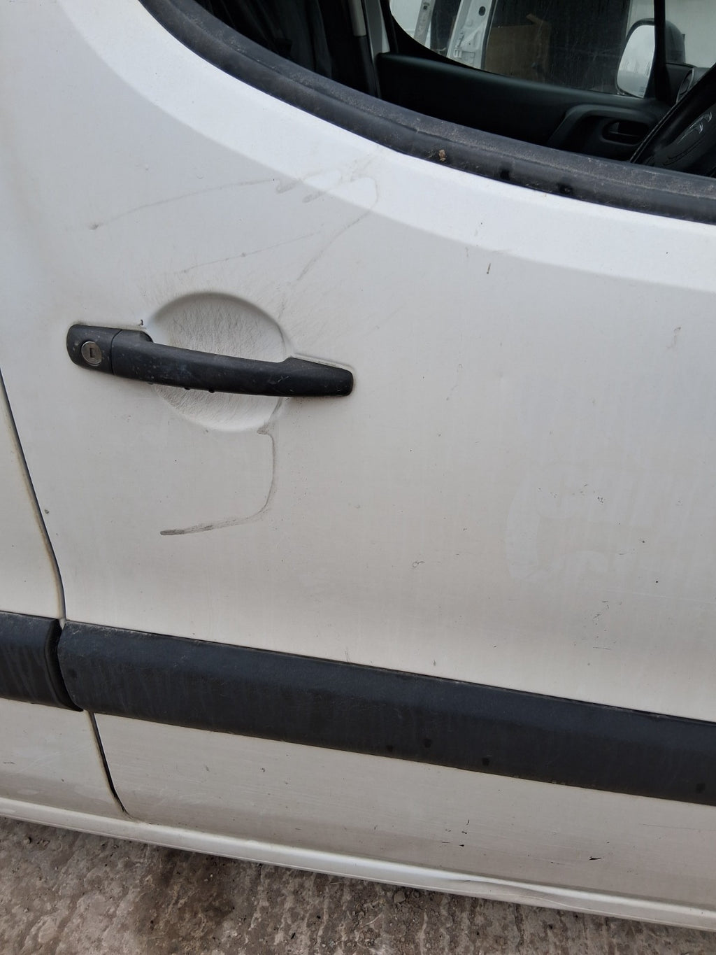 2017 CITROEN BERLINGO MK2 OSF DRIVER SIDE FRONT RIGHT BARE DOOR WHITE