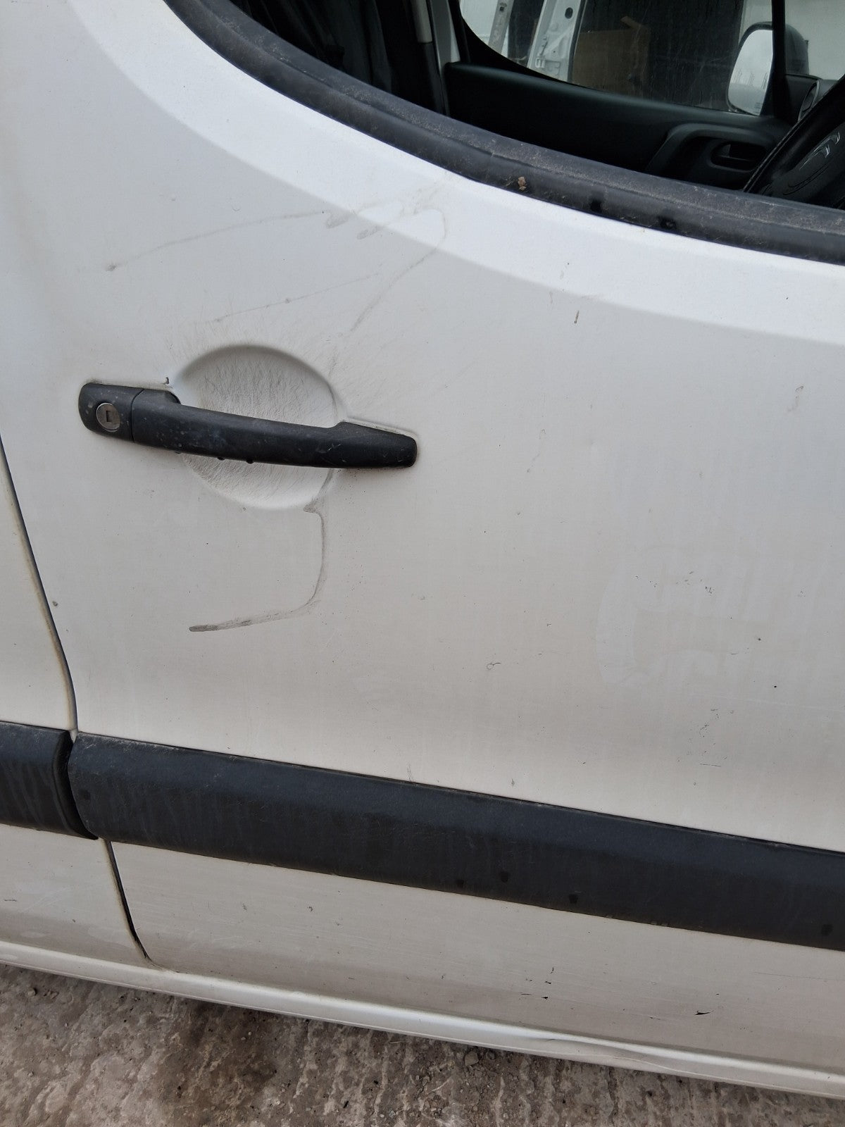 2017 CITROEN BERLINGO MK2 OSF DRIVER SIDE FRONT RIGHT BARE DOOR WHITE