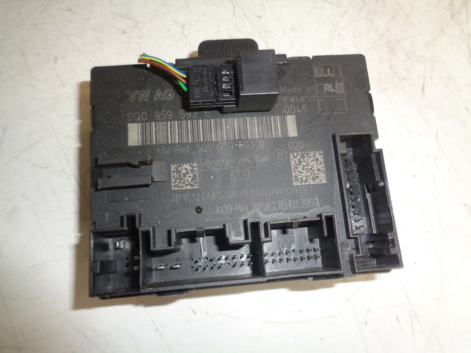 AUDI A3 8V S LINE 2017 OSF DRIVER SIDE FRONT DOOR CONTROL MODULE 5Q0959593E