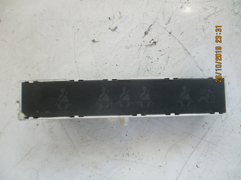 PEUGEOT 207 2009 SEAT BELT AIRBAG WARNING LIGHTS DISPLAY PANEL 9665103980