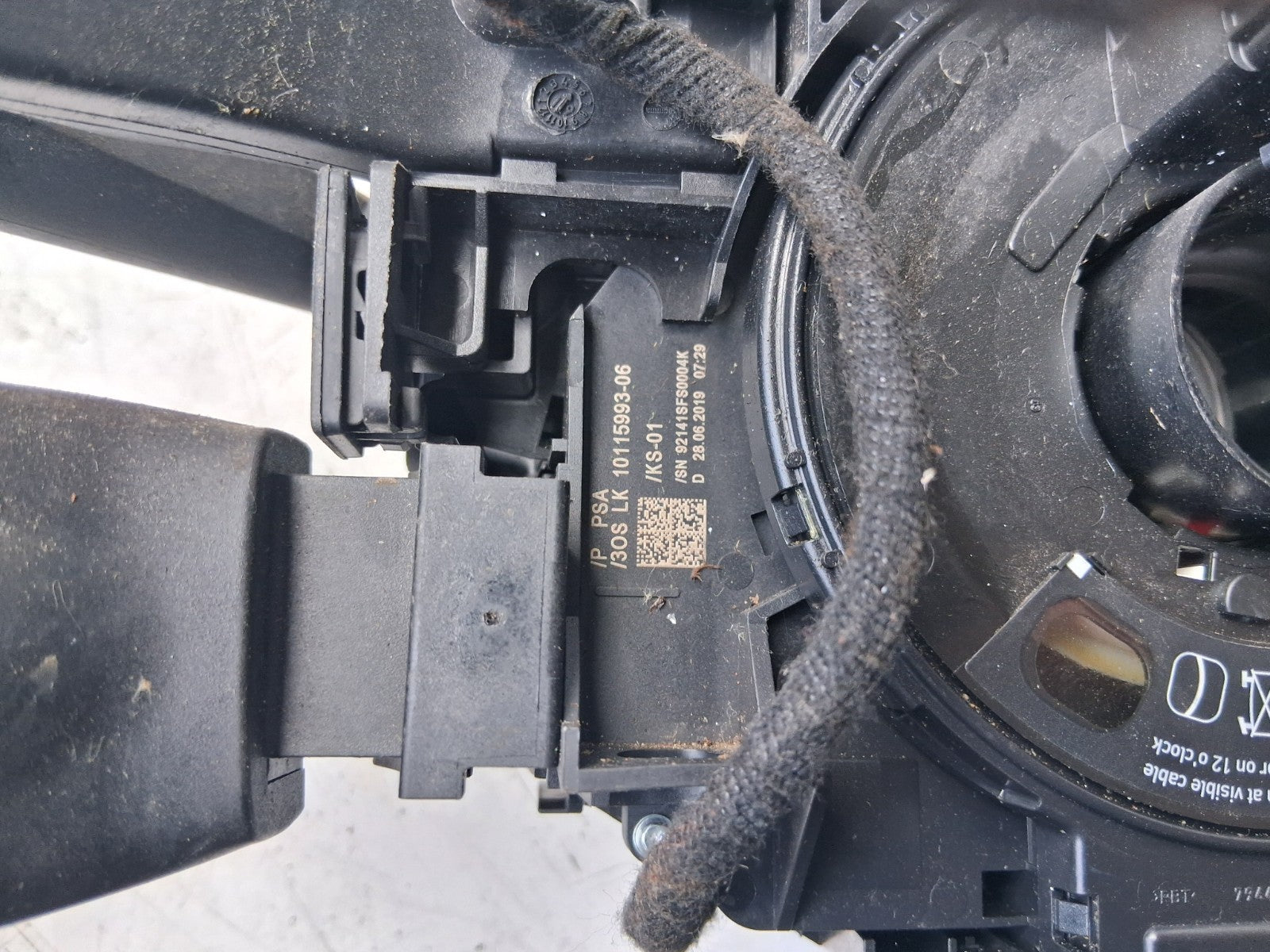 2019 PEUGEOT 5008 MK2 INDICATOR WIPER COMBINATION SWITCH STALK SQUIB 98312547ZD