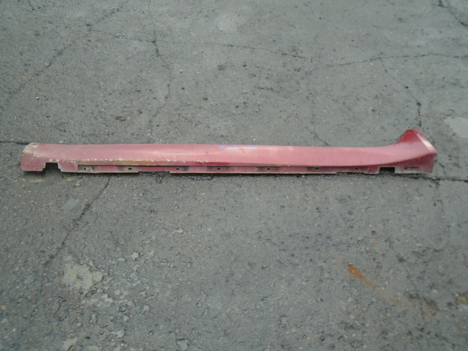 JAGUAR XF FACELIFT 2013 NS PASSENGER SIDE SKIRT VALANCE IN RED CAJ