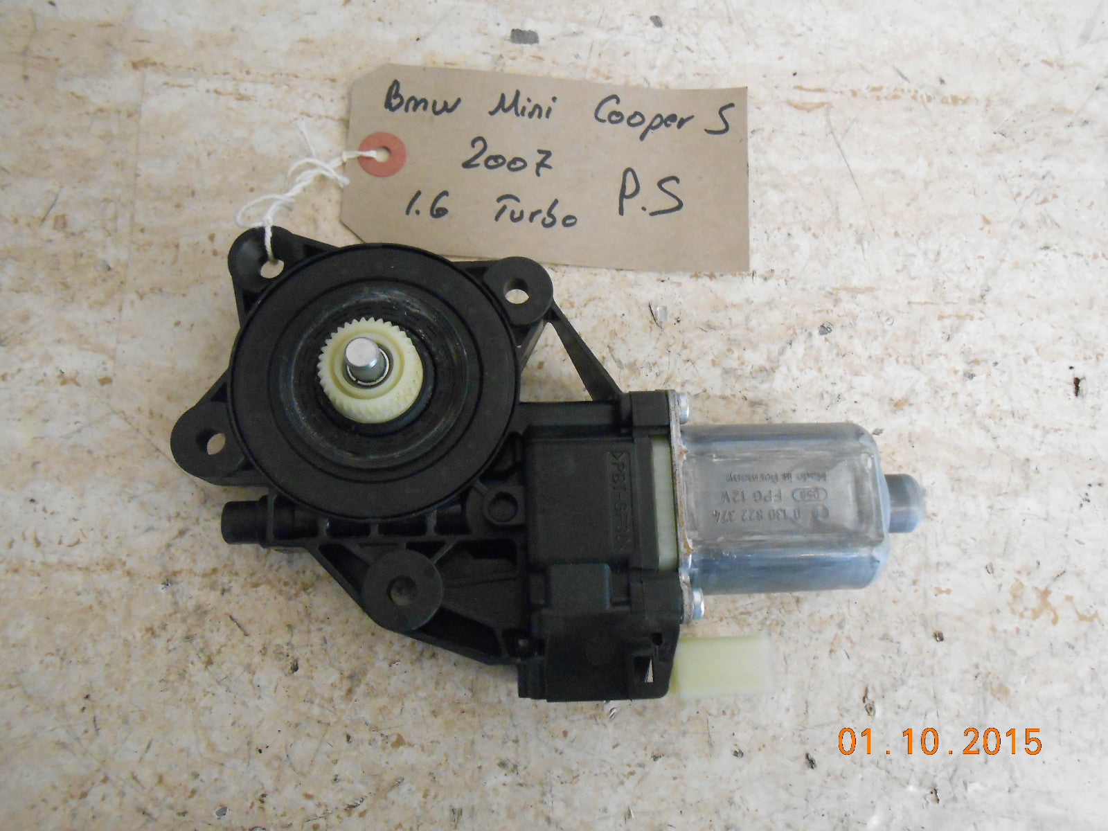 BMW MINI COOPER S 2007 R56 NS PASSENGER SIDE ELECTRIC WINDOW MOTOR ONLY 2753721