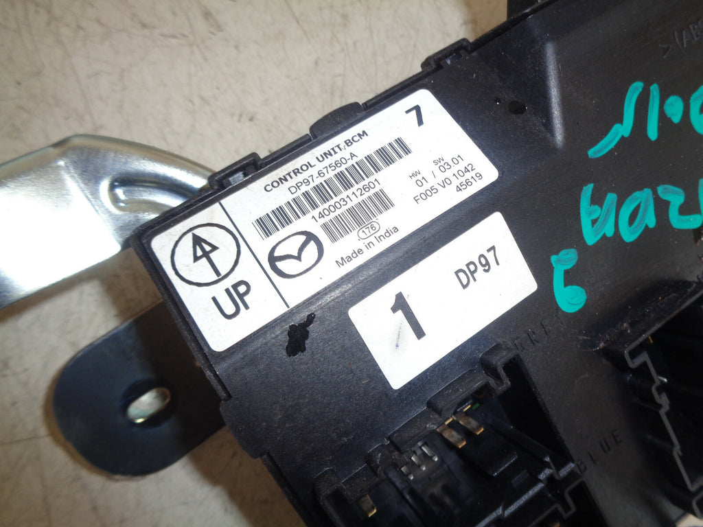 MAZDA 2 MK3 DJ 2015 1.5 PETROL BCM BODY CONTROL MODULE DP9767560A