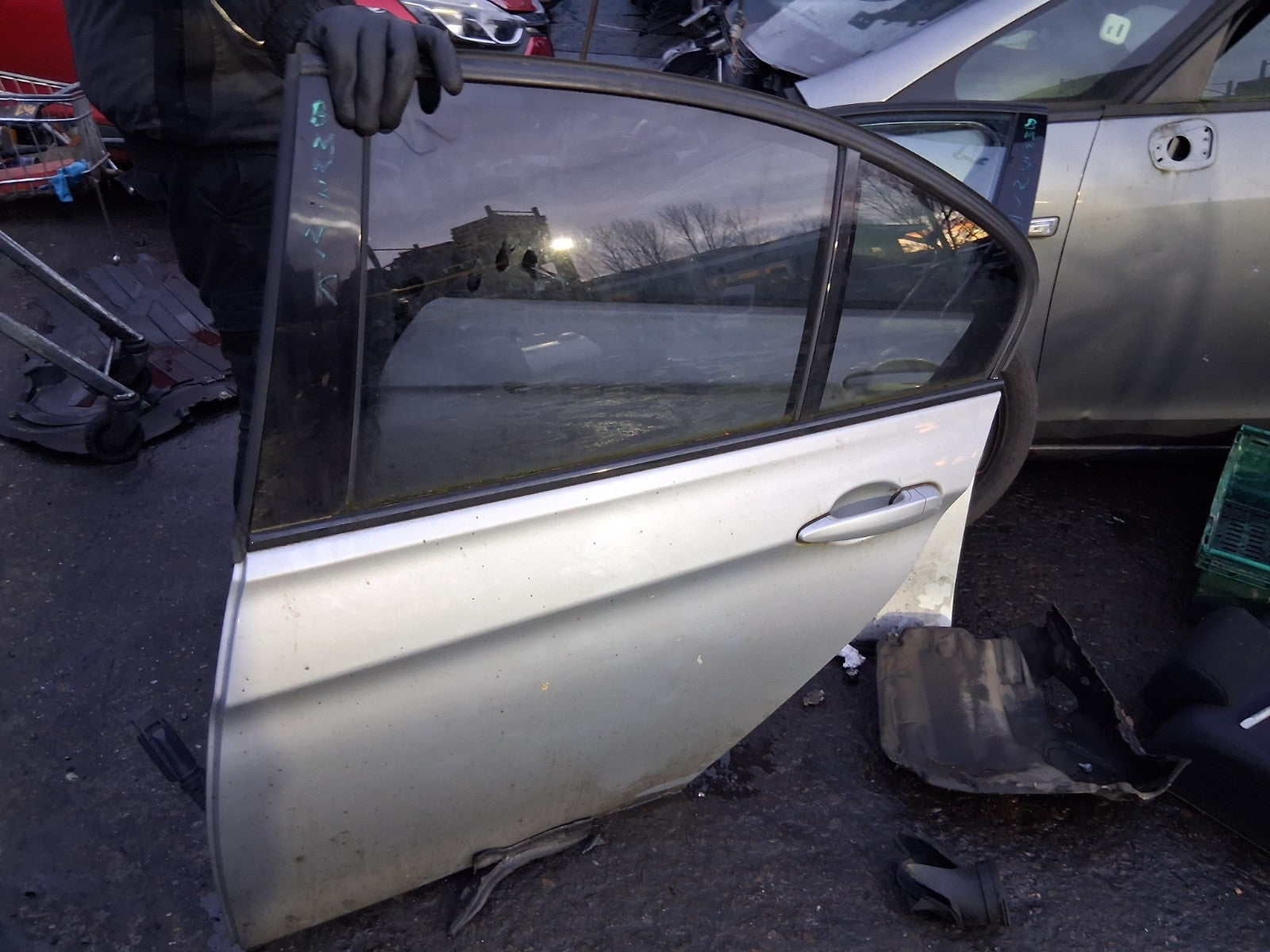 2018 BMW 3 SERIES F30 SALOON NSR PASSENGER SIDE REAR LEFT BARE DOOR SILVER