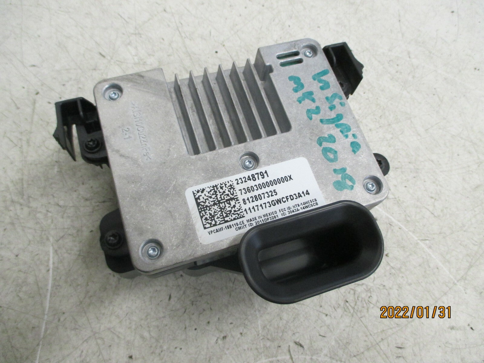 VAUXHALL INSIGNIA B MK2 2018 WIRELESS CHARGER MODULE 23248791
