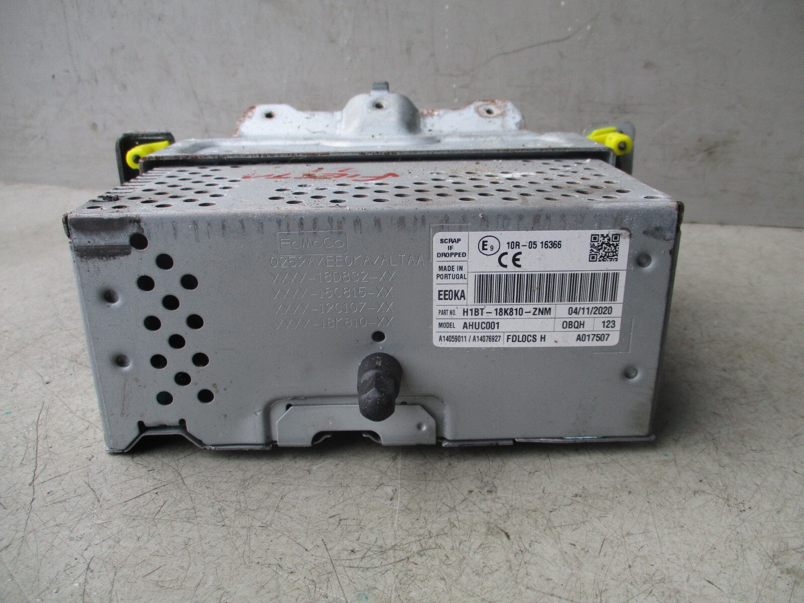 2021 FORD FIESTA MK8 RADIO STEREO HEAD UNIT H1BT18K810ZNM