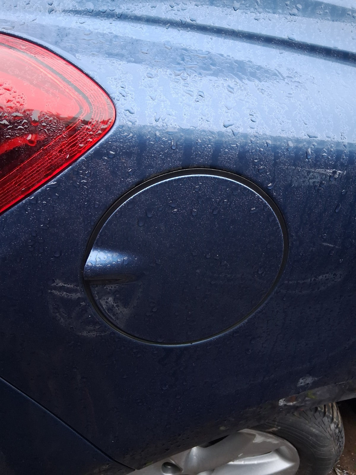 2017 VAUXHALL CORSA E FUEL FLAP LID COVER BLUE