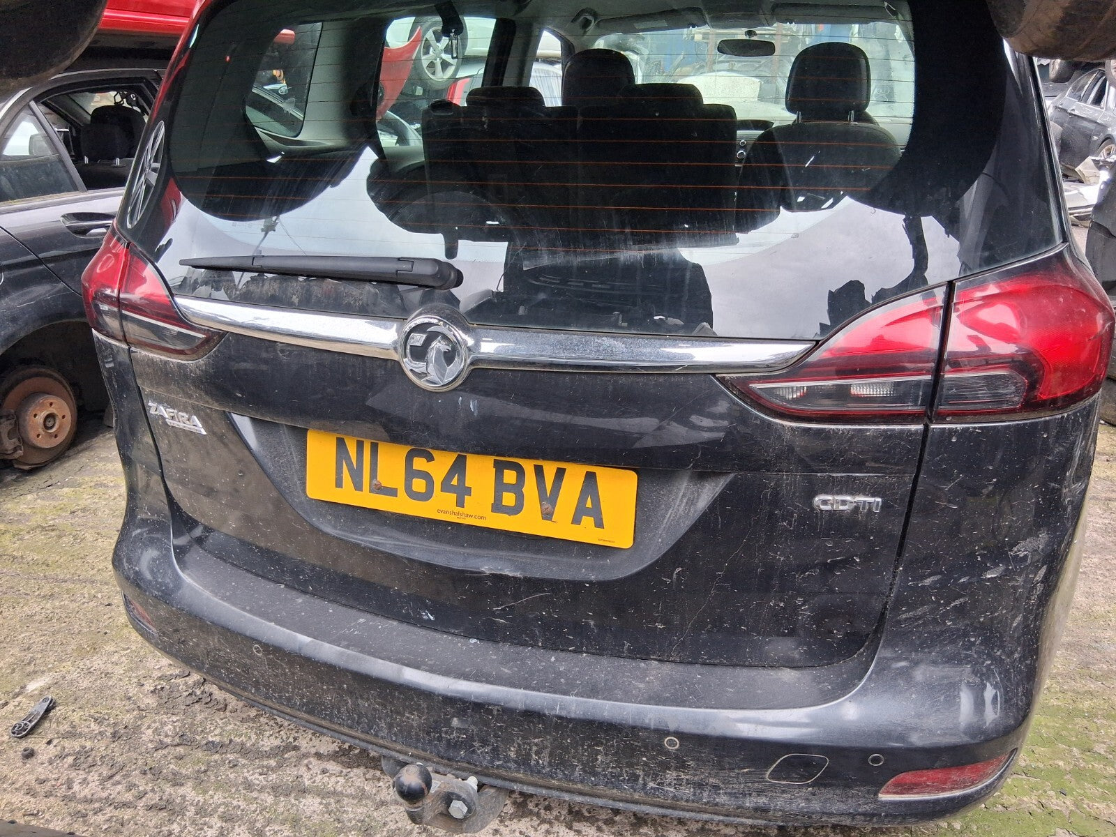 2014 VAUXHALL ZAFIRA TOURER C MK3 OSF DRIVER SIDE FRONT RIGHT SUN VISOR
