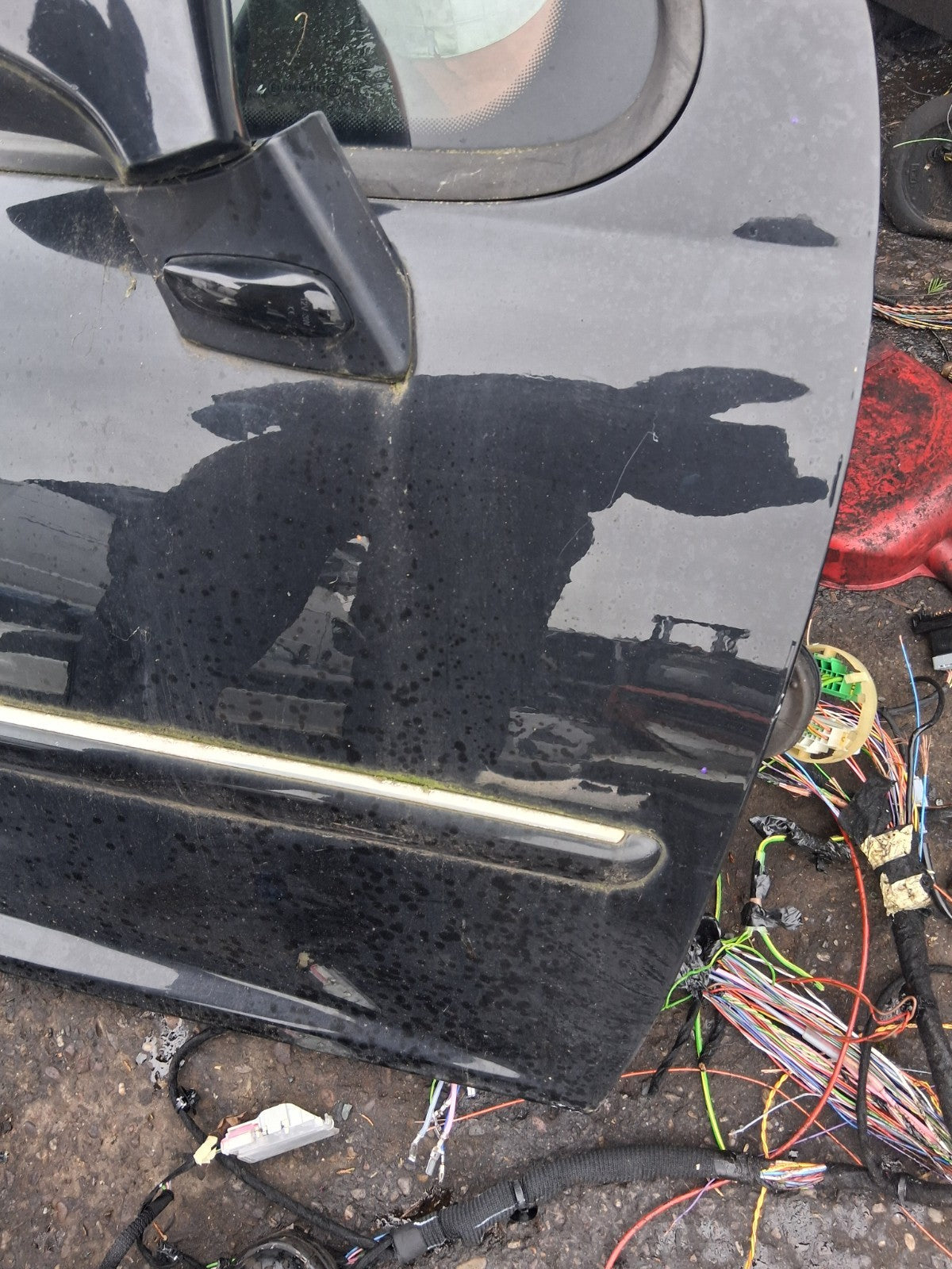 2012 PEUGEOT 207 OSF DRIVER SIDE FRONT RIGHT COMPLETE DOOR WITH WING MIRROR
