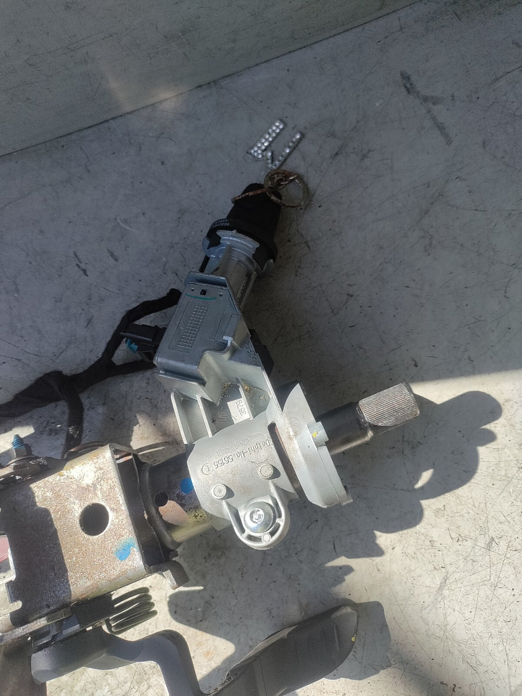 VAUXHALL CORSA D 2012 STEERING COLUMN IGNITION BARREL & KEY