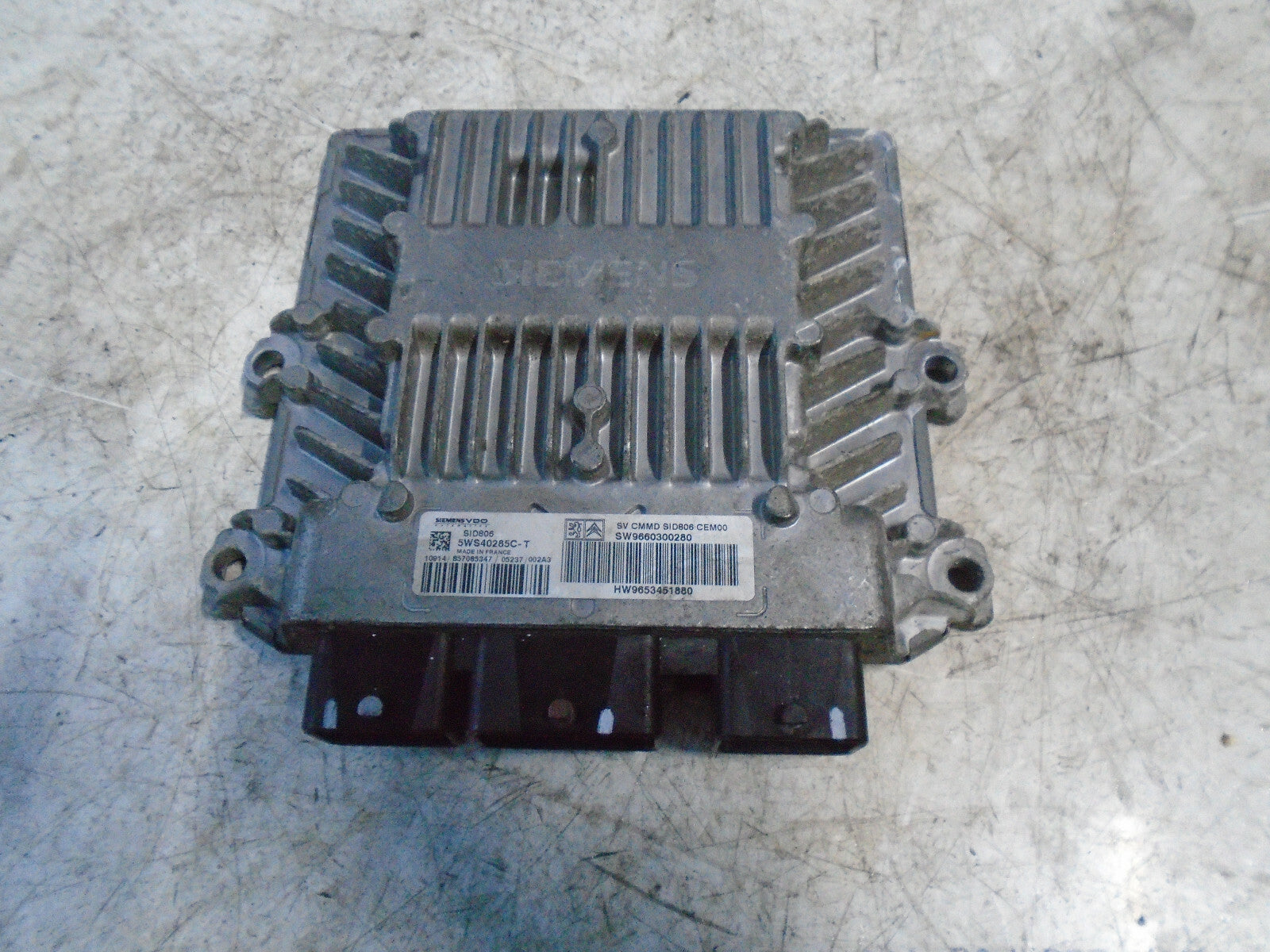 CITROEN C3 2006 MK1 1.4 DIESEL ECU ENGINE CONTROL MODULE UNIT 9653451880