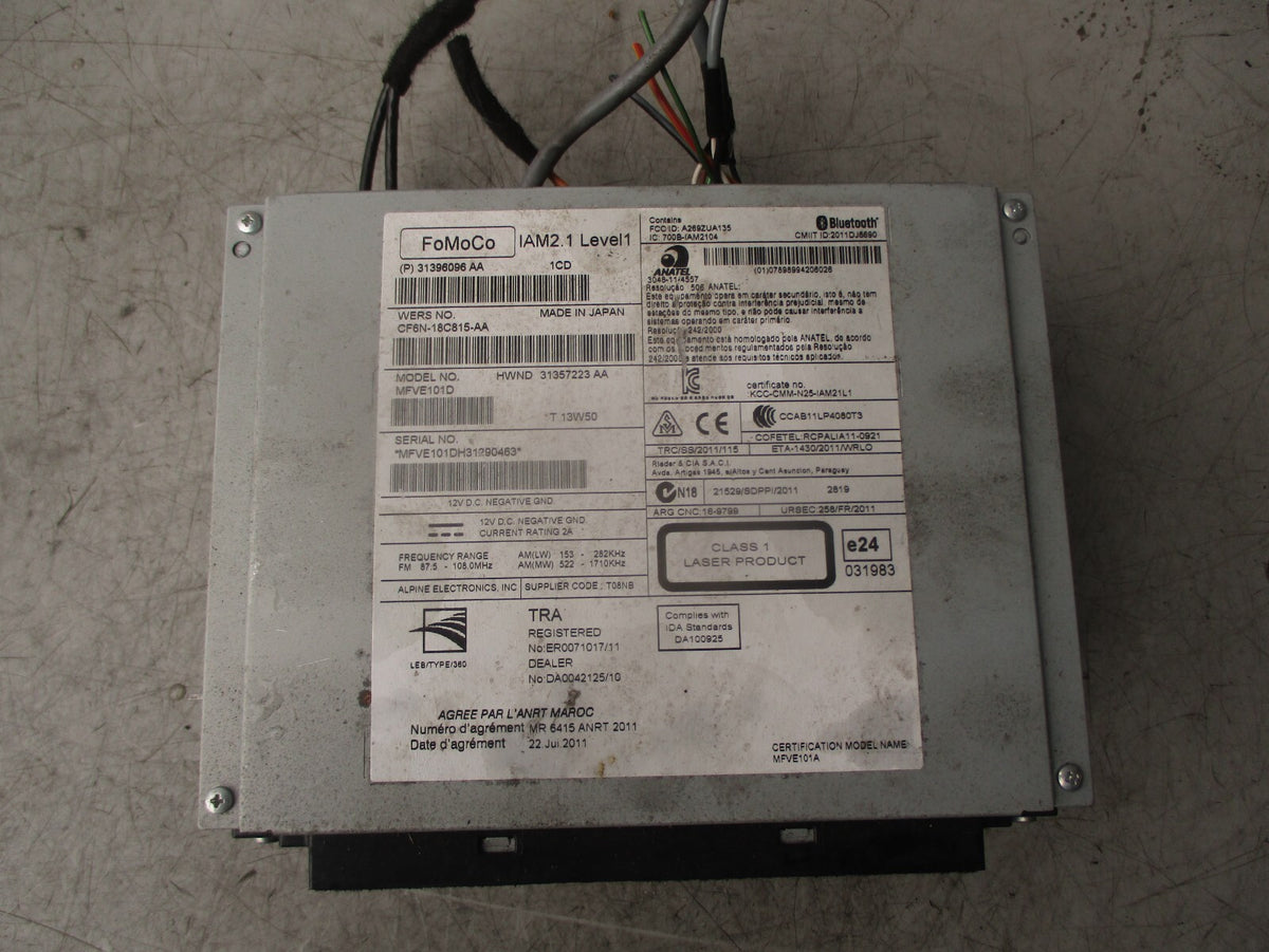 2014 VOLVO S60 MK2 RADIO STEREO CD PLAYER HEAD UNIT 31357223