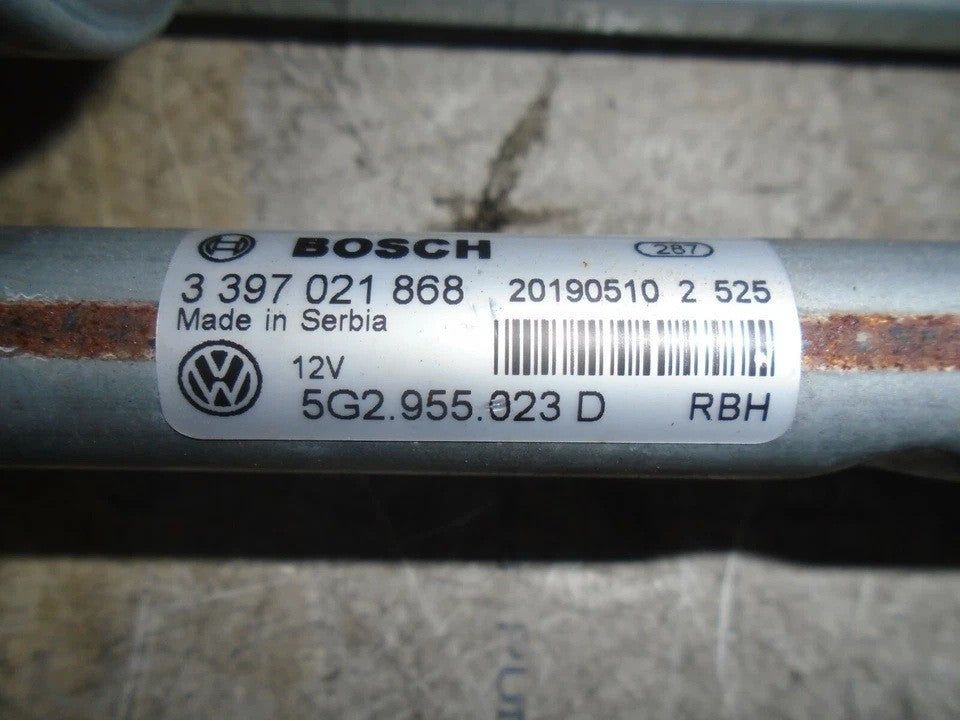 VW VOLSWAGEN  2018 GOLF MK7 FRONT WIPER MOTOR AND LINKAGE 5G2955023D