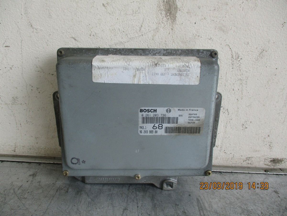 CITROEN SAXO 1.1 ENGINE CONTROL UNIT ECU MODULE 9620398980