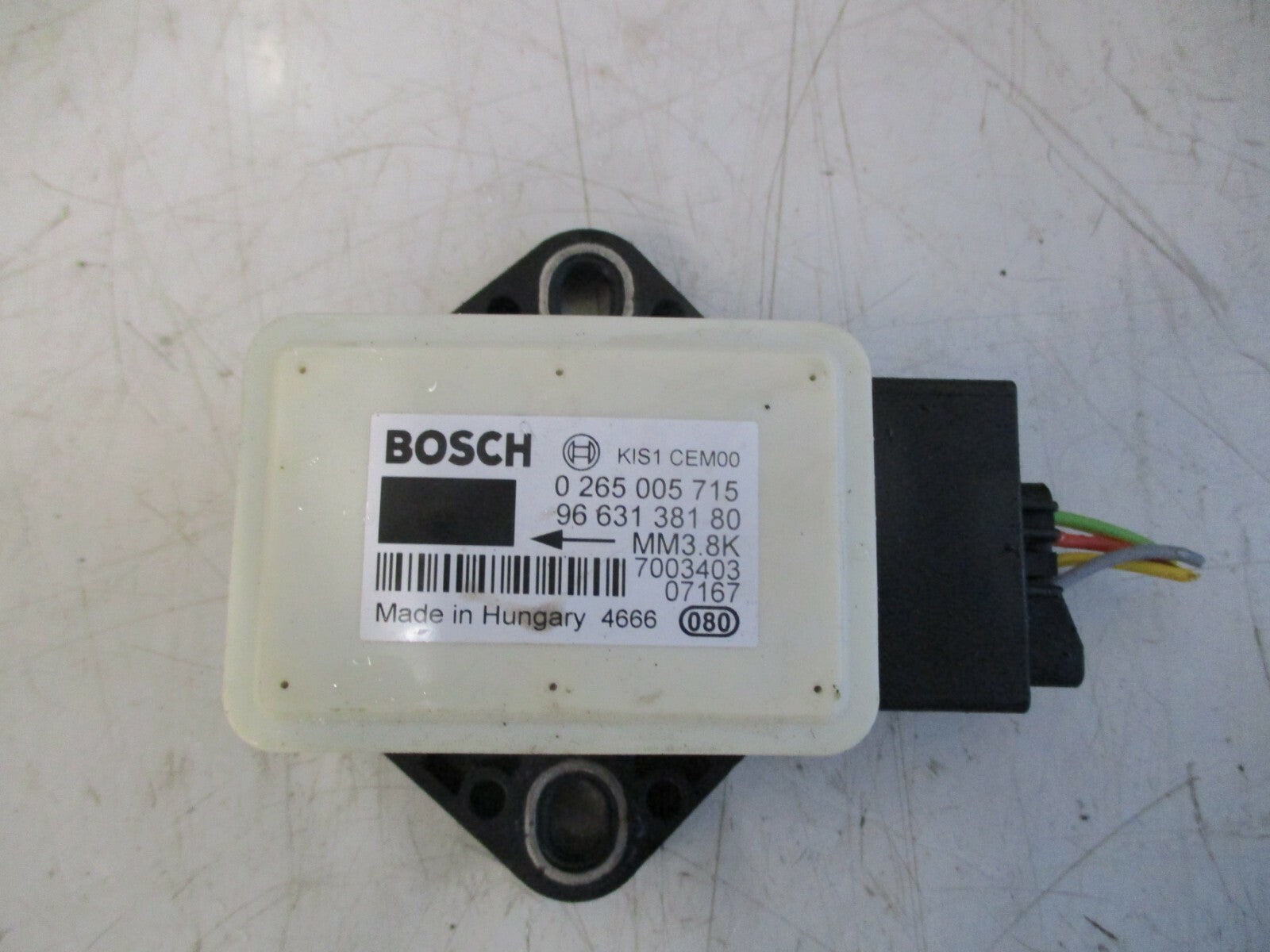 CITROEN C4 PICASSO 1.6 HDI 2008 YAW RATE SPEED SENSOR MODULE UNIT 9663138180