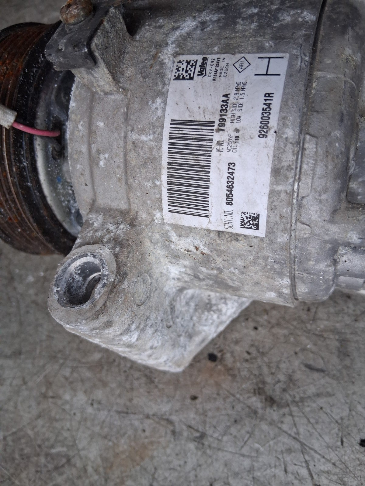 2018 NISSAN MICRA K14 0.9 PETROL AC AIR CON COMPRESSOR PUMP 926003541R