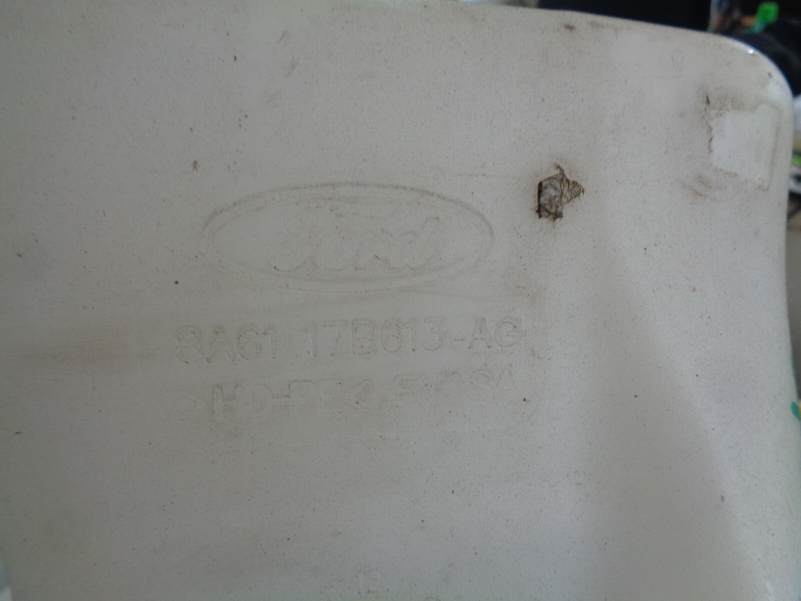 FORD FIESTA MK7 2017 WASH WASHER BOTTLE RESERVOIR 8A6117B613AG