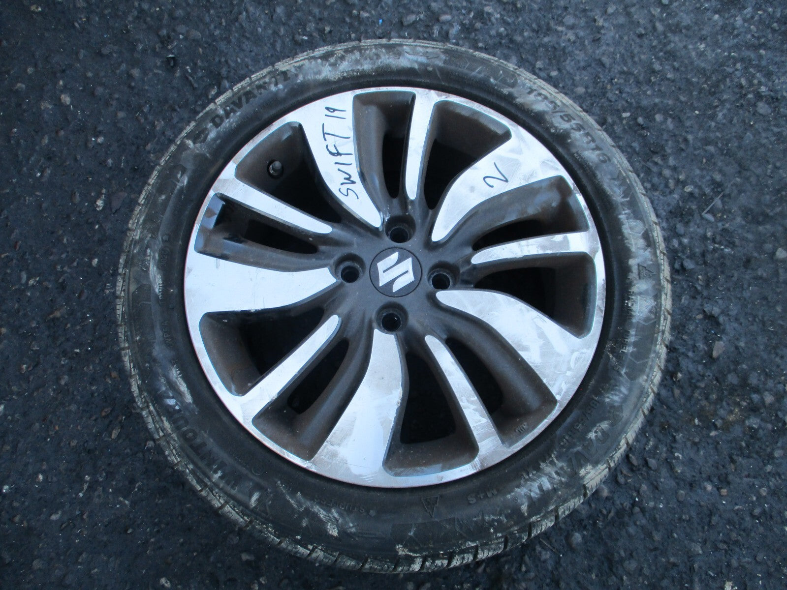 2018 SUZUKI SWIFT MK4 16 INCH ALLOY WHEEL WITH TYRE 185/55R16 REF  2